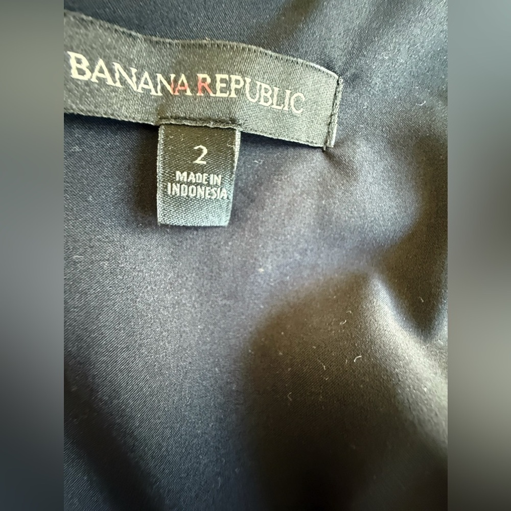 Banana Republic Black Sleeveless Jumpsuit Size 2 – Belted Waist, Tapered Leg - Picture 3 of 8